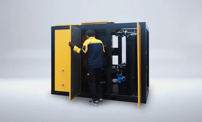 220kW kilowatt 300hphp dual -class low -pressure screw air compressor - Image 2