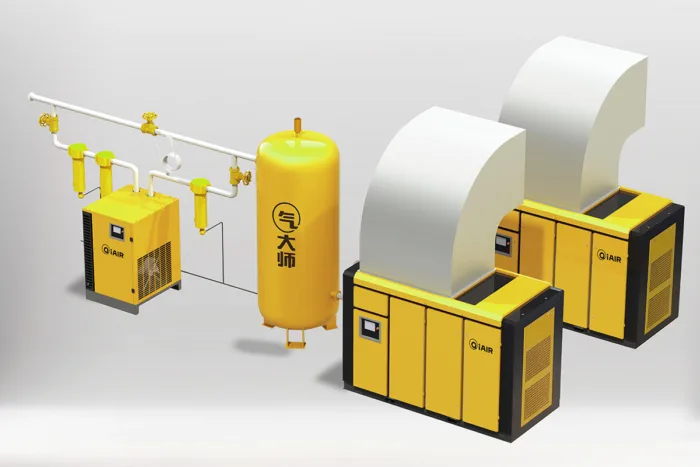 7.5KW kilowatt 10hphp permanent magnet variable frequency air compressor - Image 2